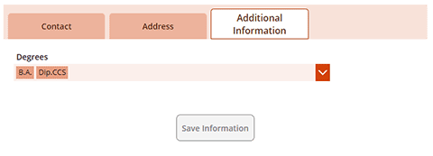 Image of new "Additional information" tab on ChurchHub.ca